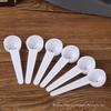 Colher de medida de plástico de fábrica fundo redondo 5g colher para leite em pó colher para pó de Panax notoginseng colher dosadora para pó de medicina tradicional chinesa Branco