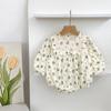 Vestidos Estilo Coreano para Niñas, Mamelucos para Recién Nacidos de Primavera y Otoño, Monos para Bebés, Faldas Florales para Niños, Conjuntos para Hermanas