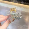 2026 Presilha de Cabelo de Cristal Feita à Mão Luxuosa e Elegante com Laço de Renda para um Visual Sofisticado
