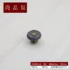 Puxador de Gaveta de Armário de Roupa de Cerâmica Bronze Estilo Moderno Minimalista Chinês Puxador Branco em Forma de Tira de Furo Único