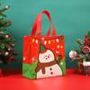 Bolsa Navideña Transfronteriza de Fieltro Tejido Lindo Dibujo Animado Embalaje de Regalo para Niños Alce Muñeco de Nieve Anciano Árbol de Navidad Regalo