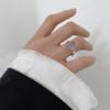 Nuevo Anillo Personalizado Irregular de Capullo de Flor Estilo Coreano para Mujer, Anillo Abierto de Vid de Ágata Moda Retro, Anillo para Dedo Índice