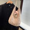 Bolso de Punto para Mujer 2025 Verano Nuevo Bolso de Punto de Moda Bolso Tote de Hombro con Perlas Estilo Campestre Perezoso Bolso para Mujer