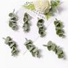 Folhas de Plástico Vintage Simulado Folha Persa Samambaia Material DIY Feito à Mão Decoração de Guirlanda Folhas de Plantas Falsas