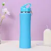 Taza Aislada de Acero Inoxidable 304 Nueva Transfronteriza Botella de Agua Deportiva Portátil Taza Delgada de Cintura Delgada para Beber Doble Portátil al Aire Libre