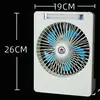 Ventilador Iluminado Recarregável Dormitório Estudantil Dormitório Casa Ventilador Recarregável Mini Portátil Vento Forte Escritório