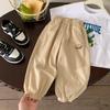 8059 Calça de Verão Anti-Mosquito para Meninos 2026 Novo Modelo para Crianças Pequenas, Calça Jogger Fina para Meninos no Verão