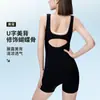 Corset Esportivo Pilates, Levanta Quadril, Macacão Fitness Yoga Justo Tudo-em-Um, Alças Largas nos Ombros, Roupas de Yoga Emagrecedoras