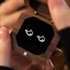 Pendientes Pequeños de Ballena con Aguja de Plata Pura S999 Modelo Nuevo 2026 Más Vendido Pendientes Pequeños Exquisitos Lindos Dulces