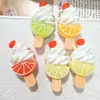Brochetas de Fruta Simulada, Paletas de Crema, Accesorios de Resina, Pegamento de Crema, Accesorios para el Cabello DIY, Vaso de Agua, Hebilla de Zapato, Decoración de Colgante al por Mayor