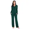 2026 Primavera, Otoño, Invierno Ropa de Casa Nueva Ropa para Mujer Europea y Americana Conjunto de Cárdigan de Manga Larga y Pantalones Largos Pijama Venta al por Mayor Invierno Transfronterizo