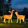 Luzes de Paisagem Luminosas de Animais Moldados, Girafa, Alce, Cervo em Formato de Luminárias, Luzes Decorativas Led