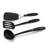Utensilios de cocina de nailon directo de fábrica utensilios de cocina de silicona espátula de 3 piezas cuchara sopera herramientas para hornear cocinar