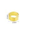 Nuevo Anillo Dedo de Costura Estilo Transfronterizo Carácter "Fu", Anillo Dedo de Costura Hecho a Mano DIY Punto de Cruz, Aro Grueso para Dedo de Costura para Prevenir Pinchazos en la Mano