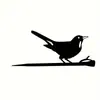 Decoración de Pared Metálica de Animales Arte Negro Decoración Decorativa de Pared Logo Decoración Hogar Sala de Estar Decoración de Pared