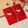 Envelope Vermelho Personalizado Popular Bolo de Aniversário Coroa Dourada Envelope Vermelho Universal Fosco com Opção de Impressão de Logo