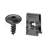 10 Piezas Tornillos de Fijación para Decoración de Automóviles, Clips de Flor de Ciruelo, Placas de Hierro, Tornillos Autorroscantes, Piezas de Base de Junta, Universales para Uso Transfronterizo