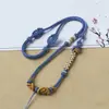 Cuerda de Collar Puramente Hecha a Mano Nudo Doble de Lingote Nudo Hoyuelo Nudo Flor de Durazno Cuerda para Colgante de Gama Alta Cuerda para Colgante Nudo Cola de Fénix Ajustable