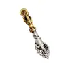Collar Colgante Espada Manjushri Pueblo de Xizang Estilo Étnico Colgante Unisex Incrustado con Piedras Preciosas Adorno de Campana Vajra Accesorio Personalizado