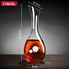 Decantador para Vinho Tinto, Decantador de Vidro de Cristal, Dispensador de Vinho de Luxo para Uso Doméstico e Comercial, Jarra para Vinho e Licor