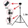 Soporte de lámpara para fotografía al por mayor de 1.6 m soporte htc vive interfaz de 1/4 soporte de lámpara de fotografía trípode