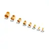 Broche Conector de Peso Color Duradero Chapado en Oro de 18 Quilates Pulsera Fija Collar Colgante de Cabeza de Serpiente Accesorios para Joyería DIY