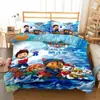 Venta Caliente Dibujos Animados Equipo de Aventura Ladrando Juego de Ropa de Cama con Estampado Digital de Dibujos Animados