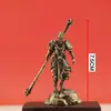 Modelo Anime de Latão Enfeites da Moda para Brincar Jogo Mito Negro Goku Rei Macaco Estátua Feita à Mão Enfeites para Interior de Carro