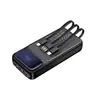 Fabricante Transfronteiriço Novo Power Bank de Carregamento Super Rápido Compartilhamento de Power Bank Cabo Embutido Power Bank 20000mAh Grande Capacidade