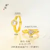 Colar Puzuo 24K ouro brilhante cravejado com diamante único bolha oito corações oito flechas zircônia corrente clavícula moda versátil corrente pescoço mulheres