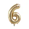 Globos de Foil de Aluminio Platino de 40 pulgadas Versión Americana para Decoraciones de Fiesta de Primer Cumpleaños de Bebé