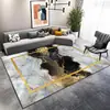 Tapete para Sala de Estar de Luxo Leve e de Alta Qualidade, Tapete Grande para Cobertura Total de Sofá e Mesa de Centro, Tapete Doméstico de Veludo Cristal Resistente a Manchas