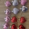Colgante transfronterizo de 4,5 cm con forma de corazón, bola de amor galvanizada, ideal para decorar fiestas de San Valentín.