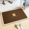 Tapete de piso de diatomita transfronteiriço, tapete de banheiro, tapete antiderrapante, tapete de pé de secagem rápida para entrada de vaso sanitário, capacho, dropshipping
