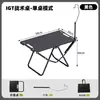 Mesa Plegable para Exteriores Mesa Táctica Mesa Portátil para Acampar y Sillas Picnic Suministros para Acampar Equipo para Puesto Juego Completo
