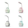 Caneta de caracol de desenho animado LED suporte de mesa lâmpada USB recarregável proteção para os olhos das crianças luz noturna presente LOGO lâmpada de mesa