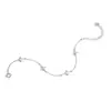 Pulsera de Plata de Ley S925 de Cuatro Hojas para Mujer, Estilo Chino, Circonita Simple, Lujo Ligero, Sensación de Alta Gama, Mismo Estilo que en Xiaohongshu