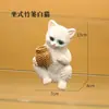 Enfeites Criativos de Gatinho Fofo Armazenamento de Aquário para Desktop Casa Sala de Estar Pingente de Aquário Artesanato em Resina Ferramentas