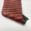 Tejido de Malla con Patrón de Espiga de Trigo con Estampado Completo Dorado, Tejido de Malla Elástica de Espiga para Decorar Vestidos de Escenario y Desfile de Moda