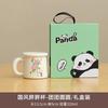Taza de Agua de Cerámica de Panda con Tapa, Taza de Té con Filtro, Taza de Regalo de Dibujos Animados para Oficina en Casa, Logo Personalizado, Nuevo Estilo Chino