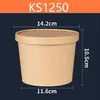 Tigelas de Papel Kraft Impressíveis para Atacado, Tigelas de Papel para Embalagem, Tigelas Redondas para Sopa, Recipientes para Sopa, Caixas para Fast Food, Descartáveis para Levar de Grau Alimentício
