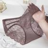 Ropa interior femenina popular, con encaje francés sin costuras, elástico, con tiras finas, con encaje hueco, ropa interior grande y cómoda para mujer