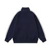 Sudadera Deportiva Casual Versátil de Cuello Alto para Hombre, Moda Urbana Primavera y Otoño, Chaqueta con Cremallera de Doble Uso y Tres Rayas