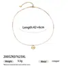 Chapado en latón con oro real de 18 quilates, estilo de lujo ligero, collar con cadena para clavícula y colgante cuadrado incrustado de circonita para mujer, versátil y de nicho, lujo ligero