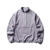 Yidao Vintage 2026 Otoño Nuevo Exterior Ligero Transpirable Media Cremallera Camiseta de Manga Larga Pareja Deporte Ciclismo Top