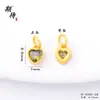 Fuerte retención de color Oro vietnamita accesorios DIY 4 colores circonita incrustada colgante de corazón pulsera pulsera collar accesorios dorados