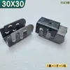 Conectores de Móveis, Fixadores de Encaixe, Conectores para Tubo Quadrado, Estrutura de Mesa Cama de Ferro Tubo de Aço Peças de Desmontagem com Encaixe