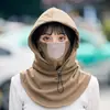 Chapéu Masculino de Inverno para Ciclismo Espessurado Quente Máscara Proteção de Orelhas Cachecol de Pescoço Capuz Ciclismo Proteção contra Frio Chapéu de Algodão Lei Feng Caminhada