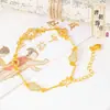 Joyería de la Dinastía Tang Joyería DIY Que No Se Desvanece por Mucho Tiempo, Pulsera Calada con Forma de Calabaza Incrustada de Diamantes, Pulsera de Diamantes Incrustados con Monedas de Lujo Accesible y de Moda