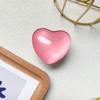 Han Feng Bola de Cristal Vidrio de Colores en Forma de Corazón Soporte de Airbag para Teléfono Móvil Soporte Transparente Retráctil Perezoso de Celebridad de Internet para Teléfono Móvil